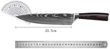 Versatile 20 cm Professional Chef's Knife for Culinary Excellence - Top-Down View