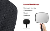 Oversized Black Handheld Mirror with Ergonomic Handle (31.5 x 23 cm) - Extra Image