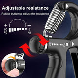 5 Pack Adjustable Resistance Hand Gripper Exerciser Workout Kit - Top-Down View
