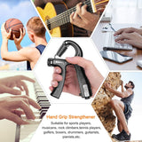 5 Pack Adjustable Resistance Hand Gripper Exerciser Workout Kit - Rear View