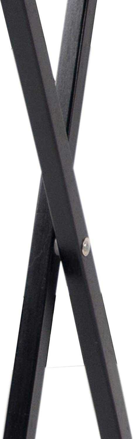 Elegant Black Folding Snack and TV Tray Table