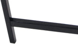 Elegant Black Folding Snack and TV Tray Table - Top-Down View
