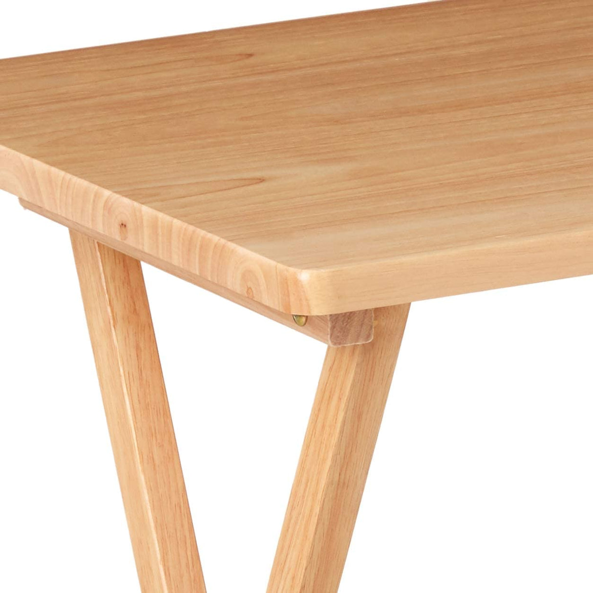 Versatile Natural Wood Folding Snack and TV Tray Table