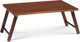 Elegant Walnut Folding Laptop and Bed Tray Table