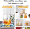 12 Pieces Glass Spice Jars for Kitchen Canisters with Airtight Bamboo Lids and Labels (350 ml)