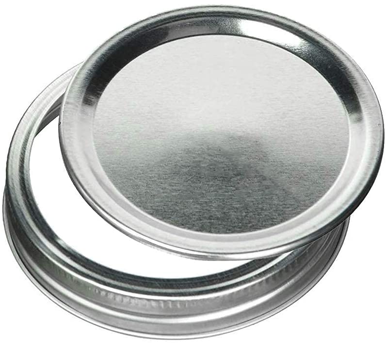 Set of 4 Airtight 480ml Glass Mason Jars for Spice Storage with Labels