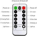 Warm White 300 LED Curtain String Lights with Remote Control - 8 Modes for Bedroom Decor (300 x 300cm) - Front View