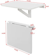 Space-Saving Wall-Mounted Folding Table for Kitchen and Home - 45-Degree Angle