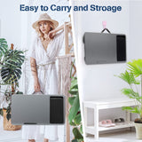 Portable Laptop Desk with Device Ledge, Mouse Pad and Phone Holder for Home Office (Silver, 40cm) - Close-Up Angle
