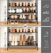 4-Tier Shoe Rack, Industrial Shoe Organizer Storage Bench