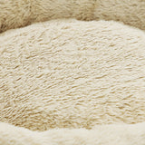 Deluxe Grey Round Dog Sofa Bed with Memory Foam Comfort - Extra Image