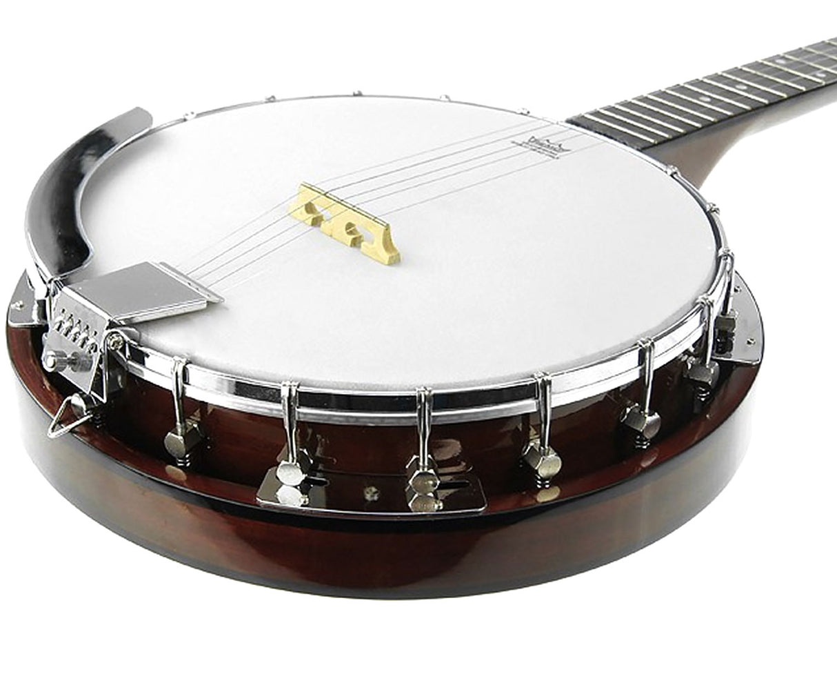 Karrera 5-String Resonator Banjo - Brown