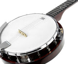 Karrera 5-String Resonator Banjo - Brown