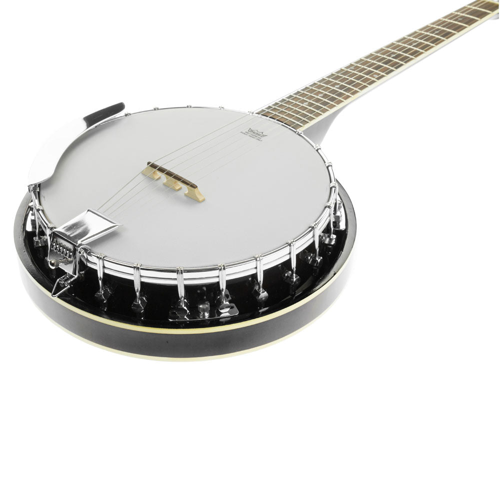 Karrera 6-String Resonator Banjo -  Black