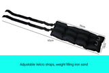 Adjustable 2kg Ankle Weights for Enhanced Fitness and Muscle Toning - Top-Down View