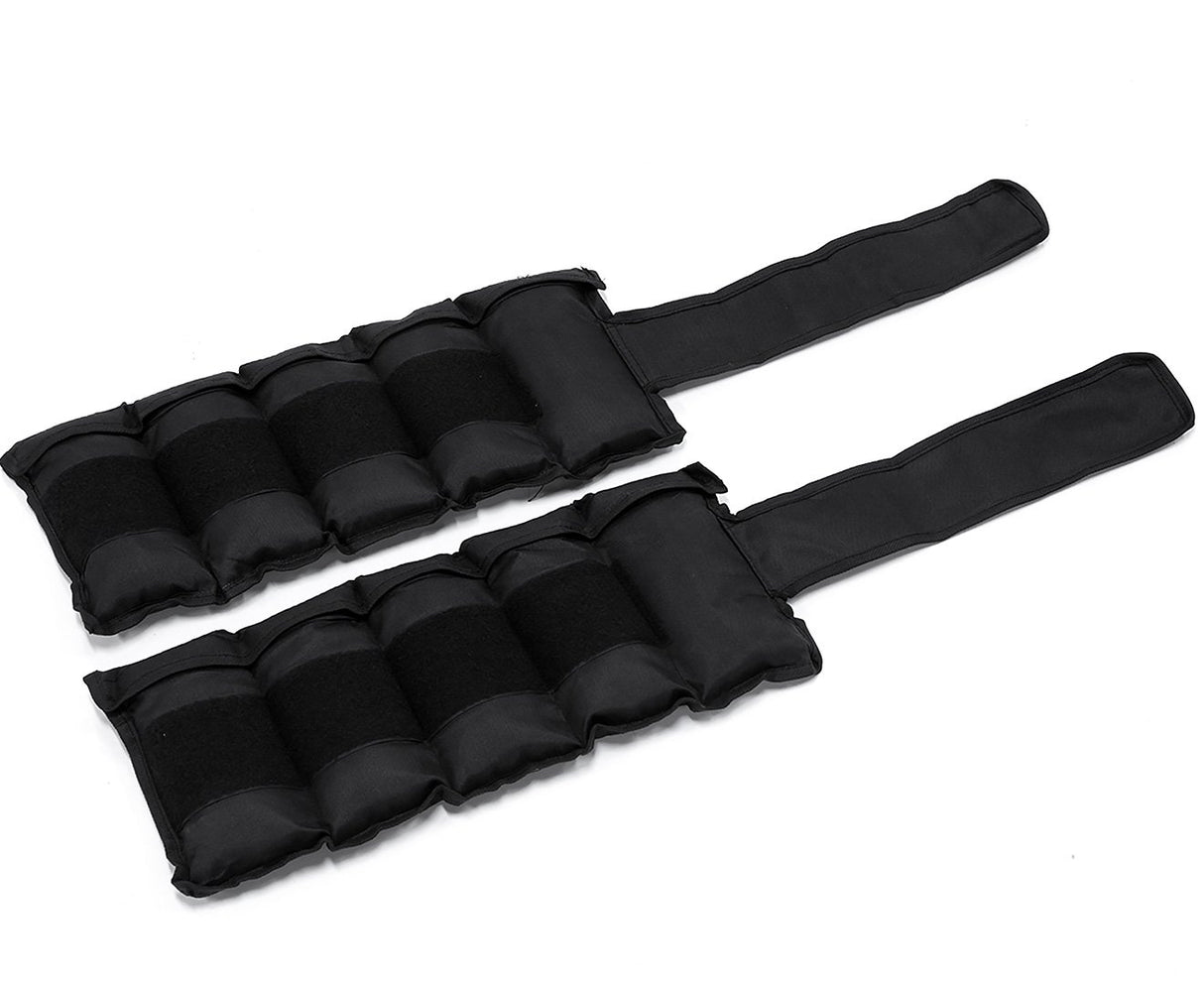 Adjustable 5kg Heavy-Duty Ankle Weights - Set of 2 for Enhanced Muscle Toning