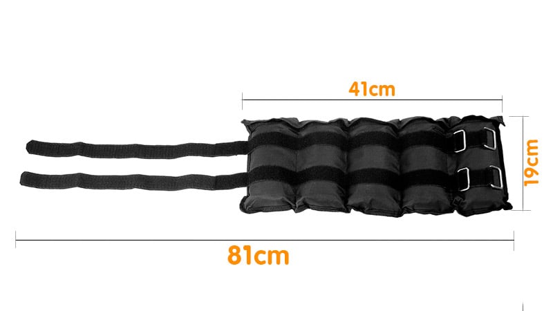 Adjustable 5kg Heavy-Duty Ankle Weights - Set of 2 for Enhanced Muscle Toning