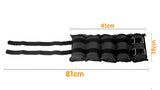 Adjustable 5kg Heavy-Duty Ankle Weights - Set of 2 for Enhanced Muscle Toning - Side View