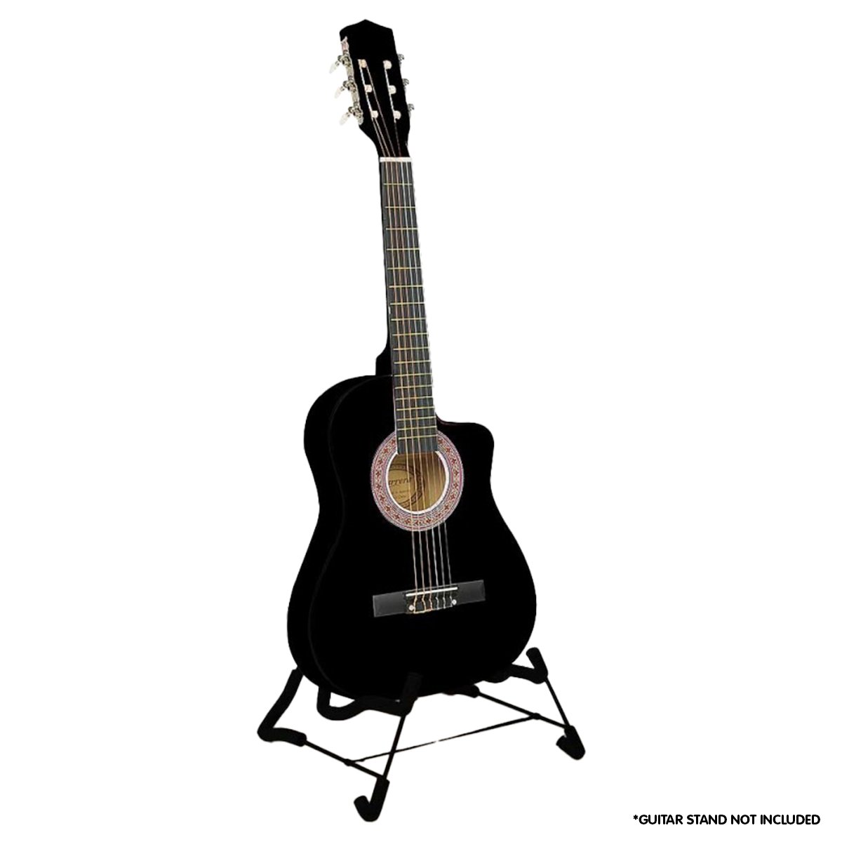 Karrera Kids' Black Acoustic Guitar - Perfect for Learning and Performance