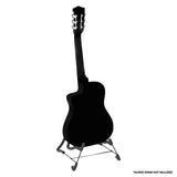 Karrera Kids' Black Acoustic Guitar - Perfect for Learning and Performance - Front View