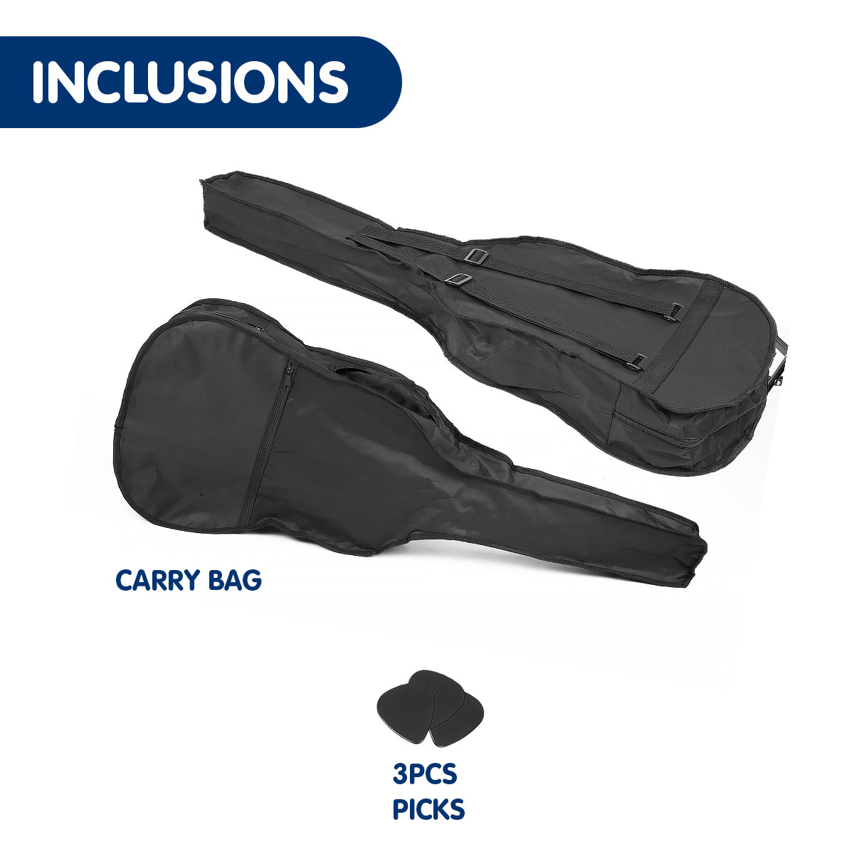 Karrera Kids' Black Acoustic Guitar - Perfect for Learning and Performance
