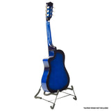 Karrera Blue Cutaway Acoustic Guitar for Kids - Perfect for Learning and Performance - Side View
