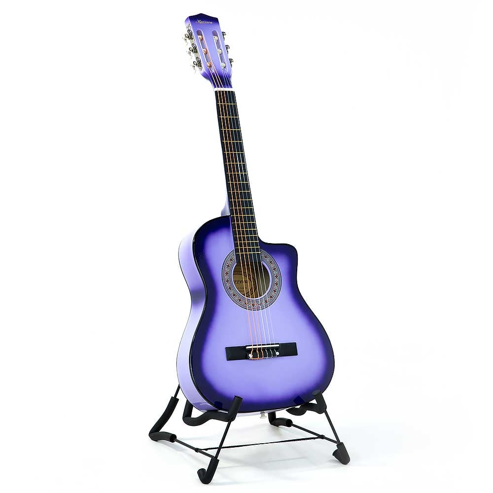 Karrera Children's Cutaway Acoustic Guitar for Kids - Purple