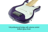 Karrera Electric Childrens Guitar Kids - Purple - Top-Down View