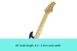 Karrera Electric Childrens Guitar Kids - Purple - 45-Degree Angle