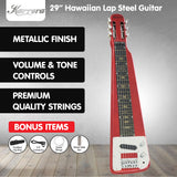 Karrera Metallic Red 6-String Electric Lap Steel Guitar - Extra Image