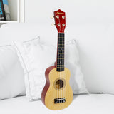 Karrera 21-Inch Natural Wood Ukulele - 45-Degree Angle