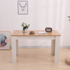 Dining Table Rectangular Wooden 120M-Wood&White