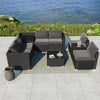 Modular Outdoor Lounge Set – 9pcs Sofa, Armchairs and Coffee Table