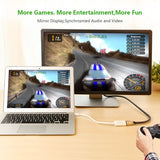 UGREEN 18CM Mini DisplayPort to HDMI Female Converter Cable (Model 10460) - Top-Down View