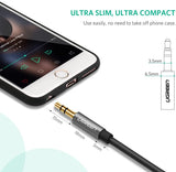 UGREEN 3m 3.5mm Male to Female Audio Extension Cable (Black) 10595 - Side View