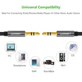 UGREEN 1M Premium 3.5mm Male to Male Stereo Audio Cable (Model 10733) - Top-Down View
