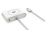 UGREEN Super Speed USB 3.0 4-Port Hub with 1M Cable - White (20283) - Front View