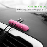 UGREEN Pink Silicone Cable Organizer Clips (2-Pack) - Front View