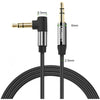UGREEN 30549 3.5mm Male to 3.5mm Male Straigth to angled Cable 2m (Black)