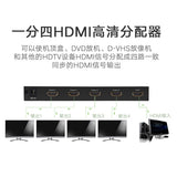 UGREEN 4-Port HDMI Amplifier Splitter - Black (Model 40202) - Side View