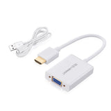 UGREEN HDMI to VGA & Audio Converter with Micro USB Power Support (40212) - Front View