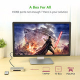 UGREEN Zinc Alloy 3-Port HDMI Switch (40278) - Front View
