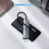 UGREEN 5-in-1 USB-C Hub with 4K HDMI, Triple USB 3.0, and Power Delivery Charging (50209) - Top-Down View