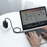 UGreen 1.5M Type C Male to Type C Male 3A Zinc Alloy Data Cable 50225 - Top-Down View