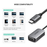 UGREEN USB-C to VGA Adapter 50316 - Compatible with MacBook Pro, Dell XPS, HP Spectre, and More - Front View