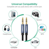Ugreen 2M 3.5mm Male to Male Stereo Audio Cable - Premium White Edition, Model 50368