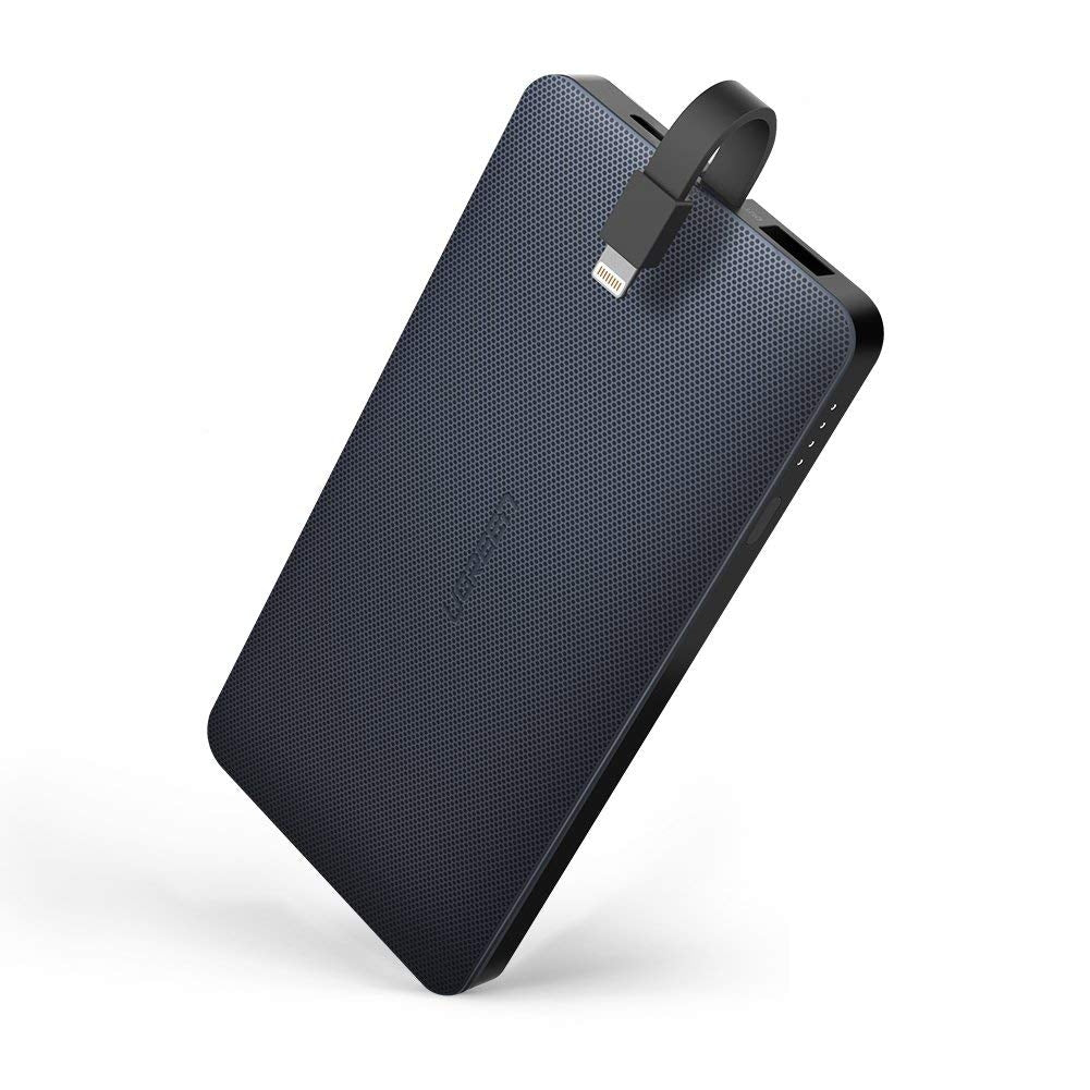 UGREEN 10000mAh Dual USB Portable Charger - Black