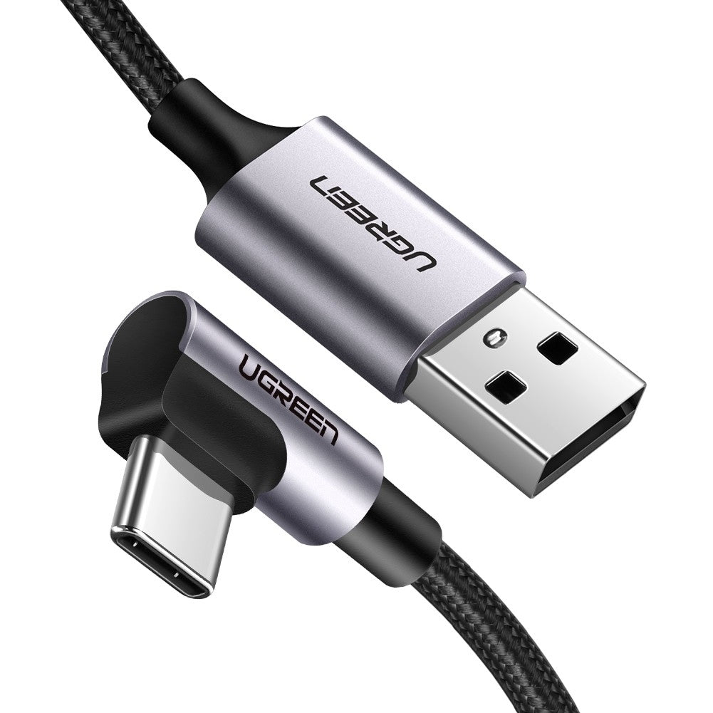 UGreen 90° Angled USB C to USB 2.0A Charging Cable - 1m