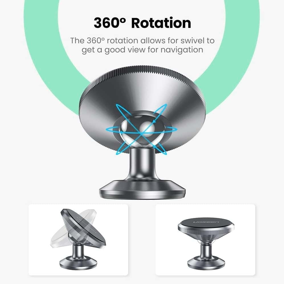 UGREEN 60316 Magnetic Dashboard Phone Mount with Alloy Design