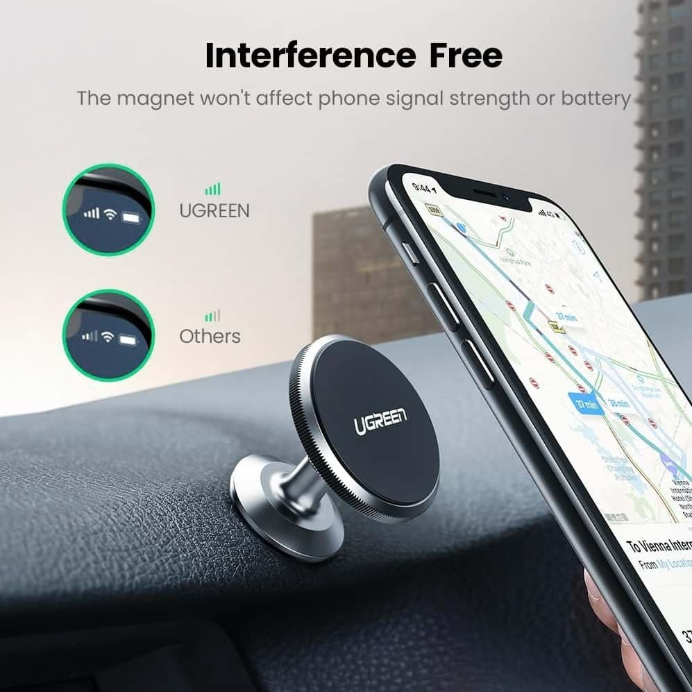 UGREEN 60316 Magnetic Dashboard Phone Mount with Alloy Design